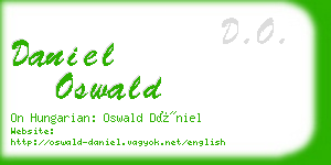 daniel oswald business card